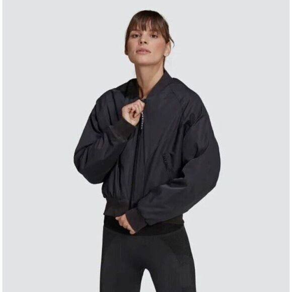 ADIDAS x Karlie Kloss Black Bomber Jacket Women's XXL Great Condition - Picture 13 of 13